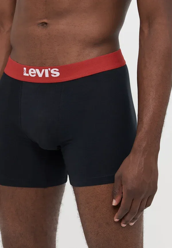 Комплект боксеров Levi'S, черный/красный — фото 3