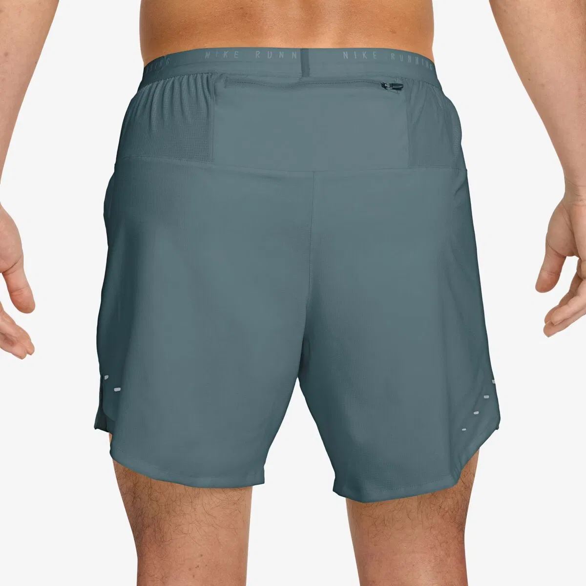 Мужские беговые шорты с поддержкой Nike Dri-Fit Stride 2-In-1 7in, Mineral Slate/Reflective Silver — фото 4