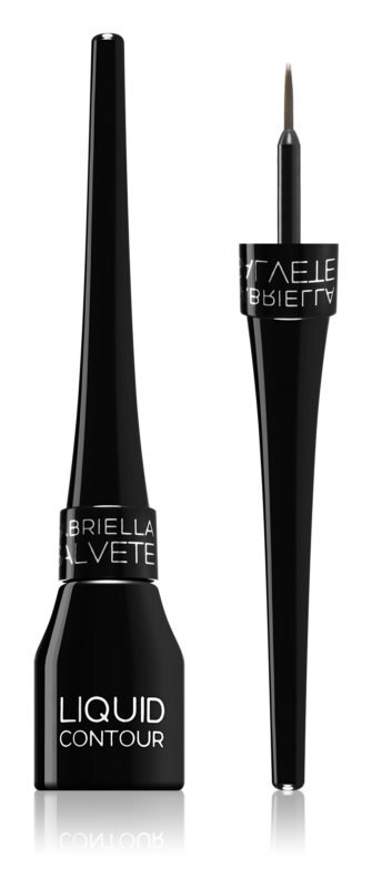 

Водостойкая подводка для глаз с кистью Gabriella Salvete Liquid Contour, оттенок 01 Black 4 мл