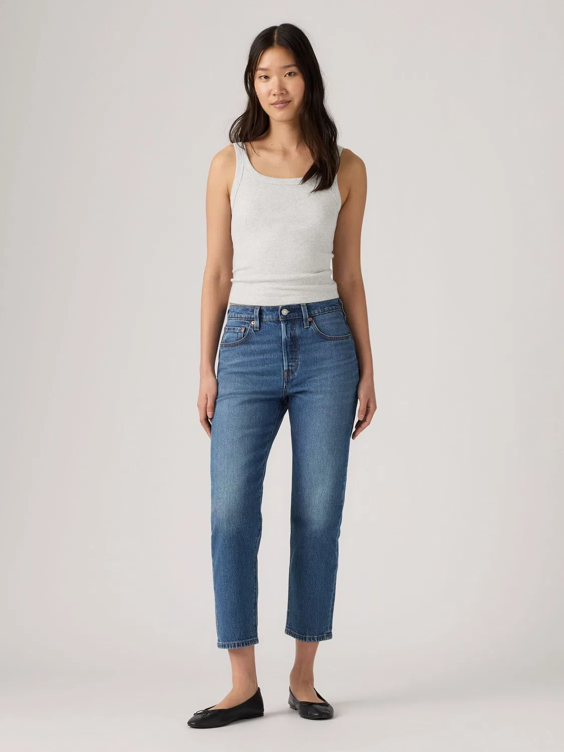 Синие укороченные джинсы Levi's Array Away 501