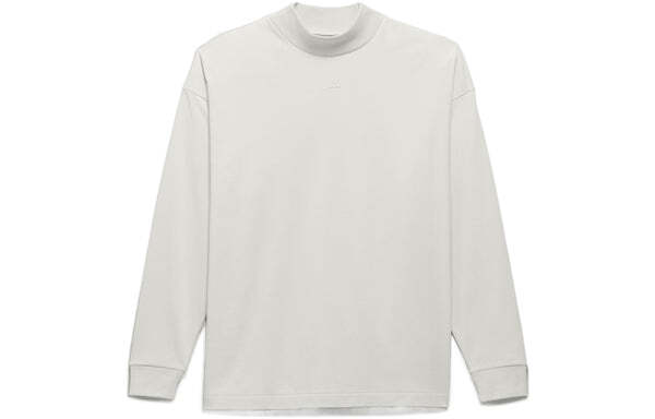 Футболка Adidas Basketball Long Sleeve Tee 'Beige', бежевый — фото 2