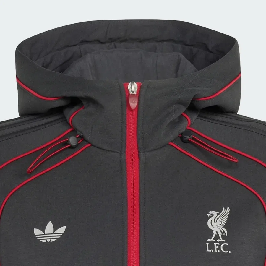 Свитшот мужской с капюшоном Lfc Spacer Teamgesit 26 adidas, Серый — фото 4