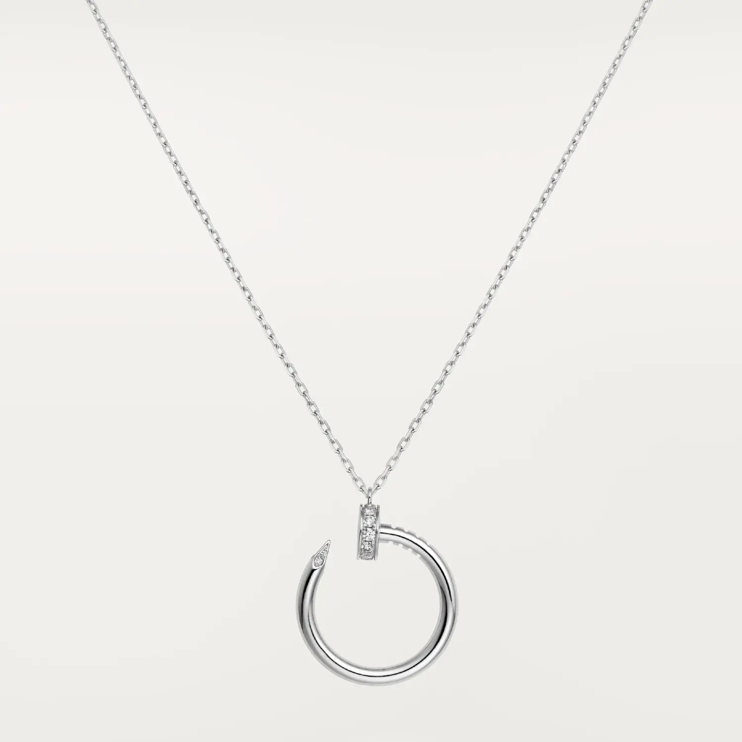 

Колье Cartier Juste un Clou, 42-46 см, белое золото/бриллианты