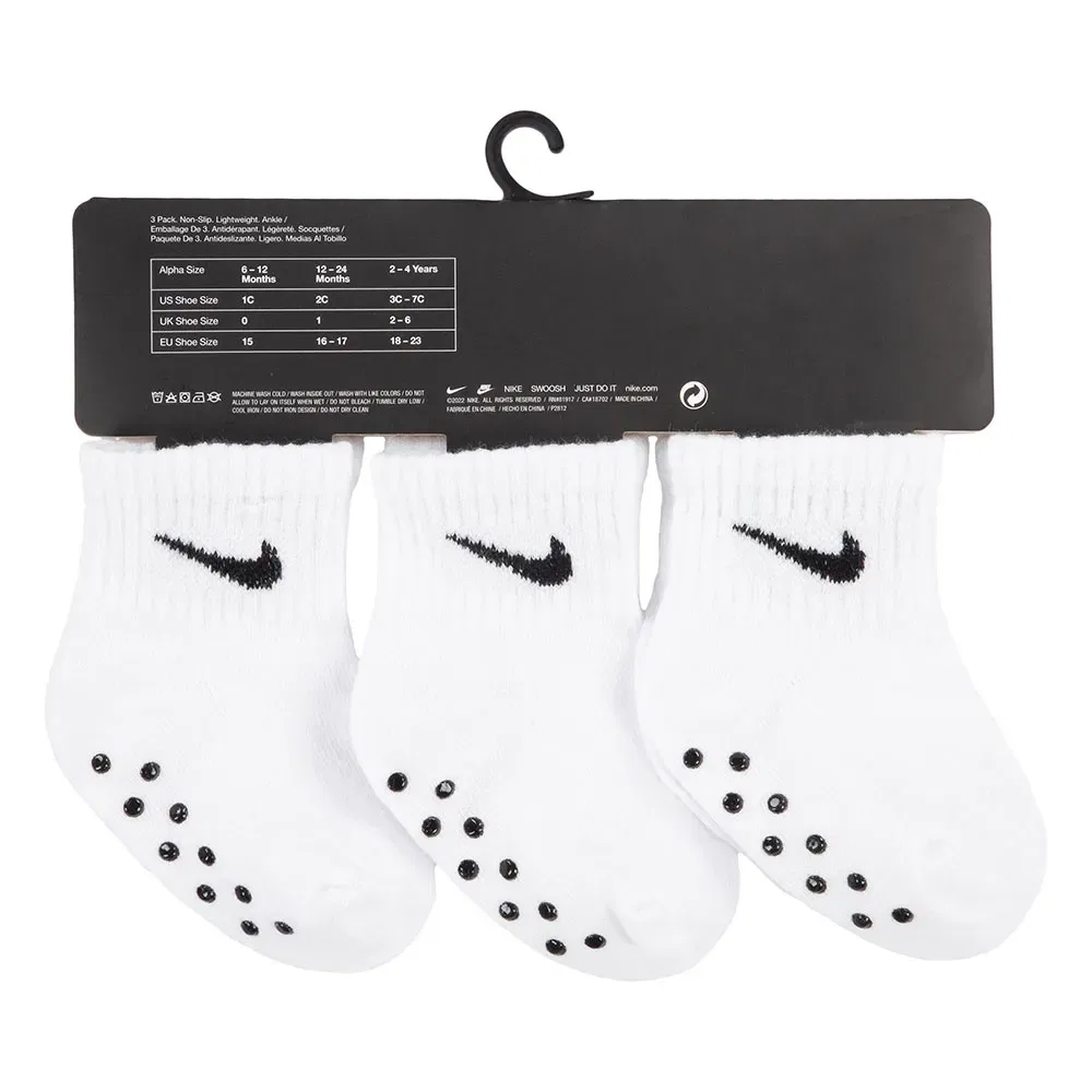 Носки Nike Core Swoosh Gripper 3 пары, белый — фото 4