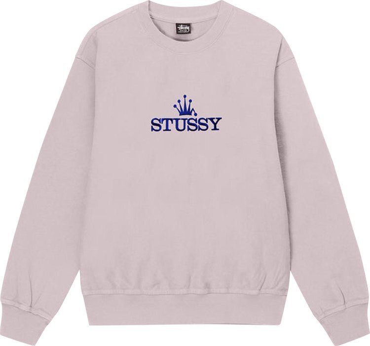 

Толстовка Stussy Glamour Pigment Dyed Crew 'Blush', фиолетовый