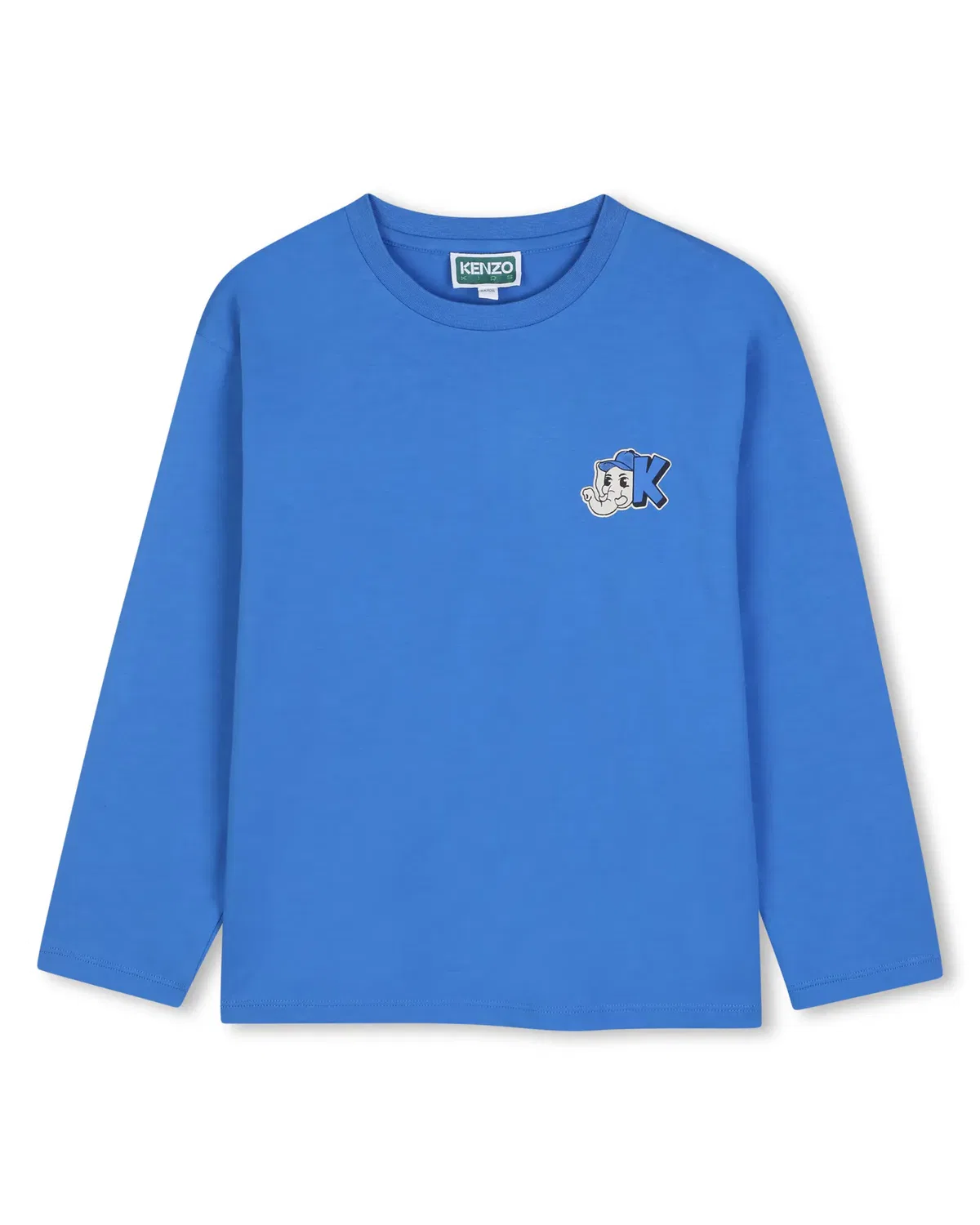 Детская футболка с длинным рукавом с принтом Kenzo Kids, Verde