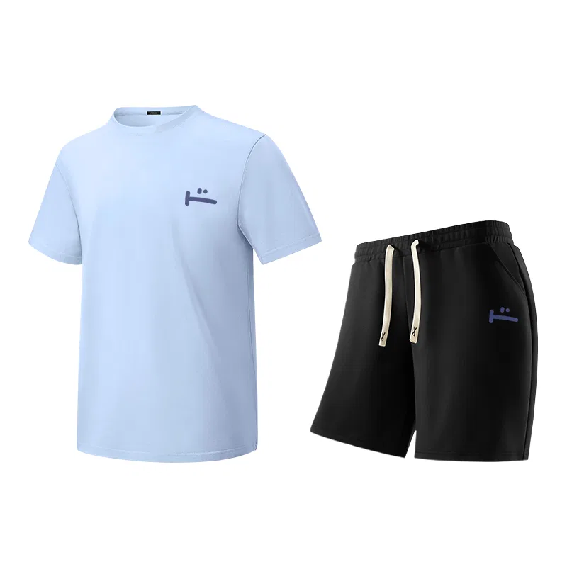 Детский комплект спортивной одежды Casual Sportswear MINISO, Cerulean+Black — фото 3