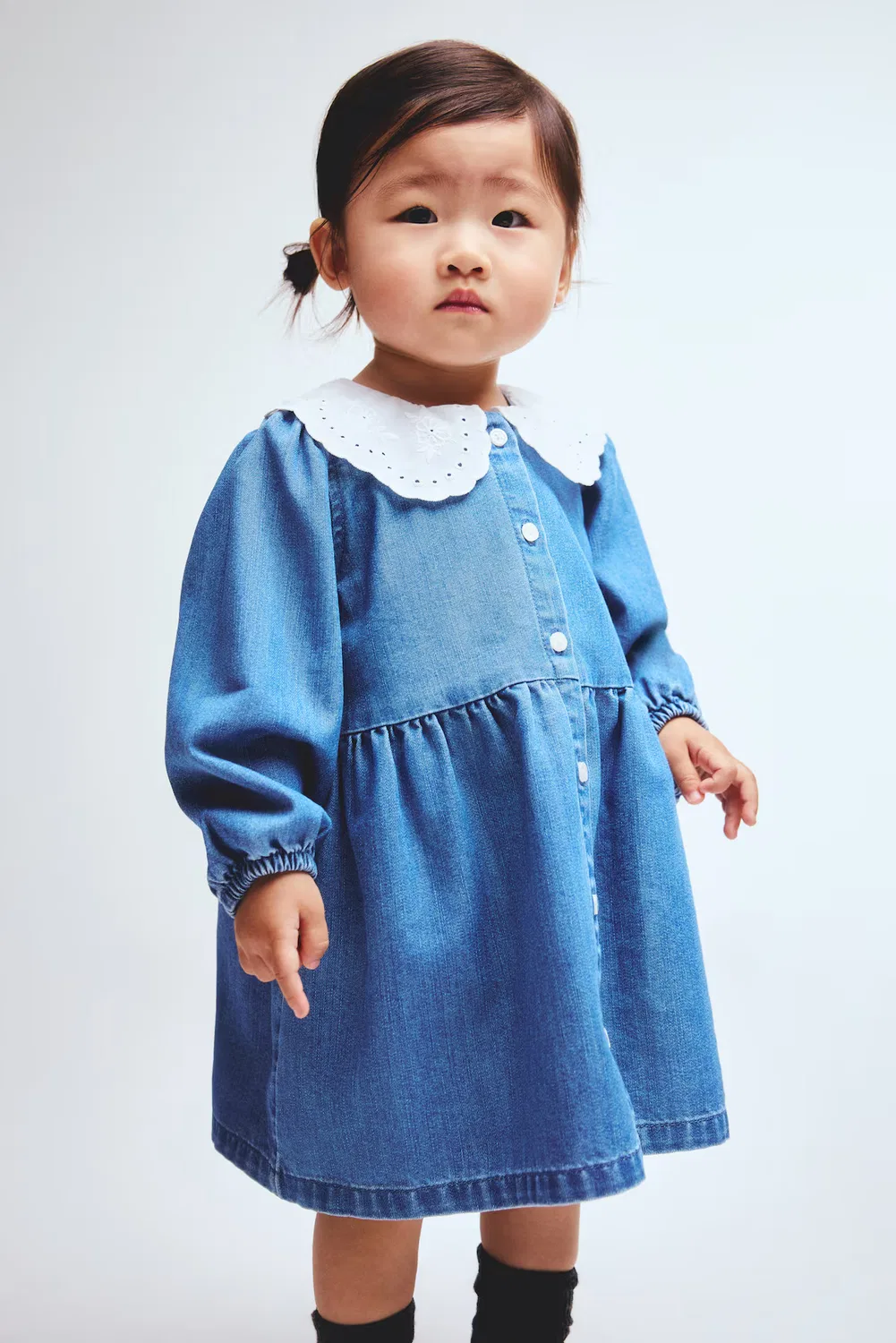 Платье-Рубашка H&M, Denimblau
