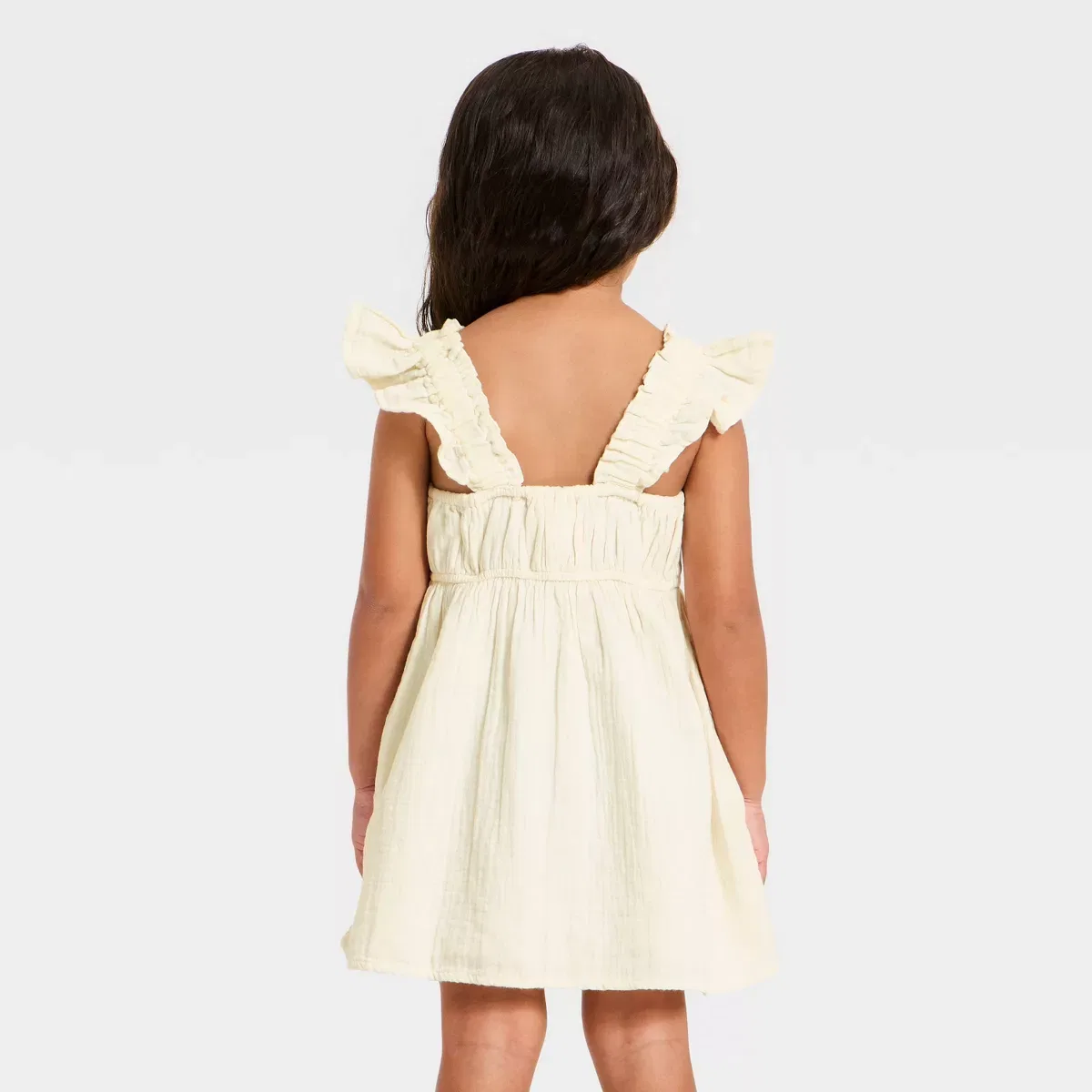 Детское платье для девочек с вышивкой Tulip Embroidered Woven Gauze INFANT/TODDLER GIRL, Cream — фото 2