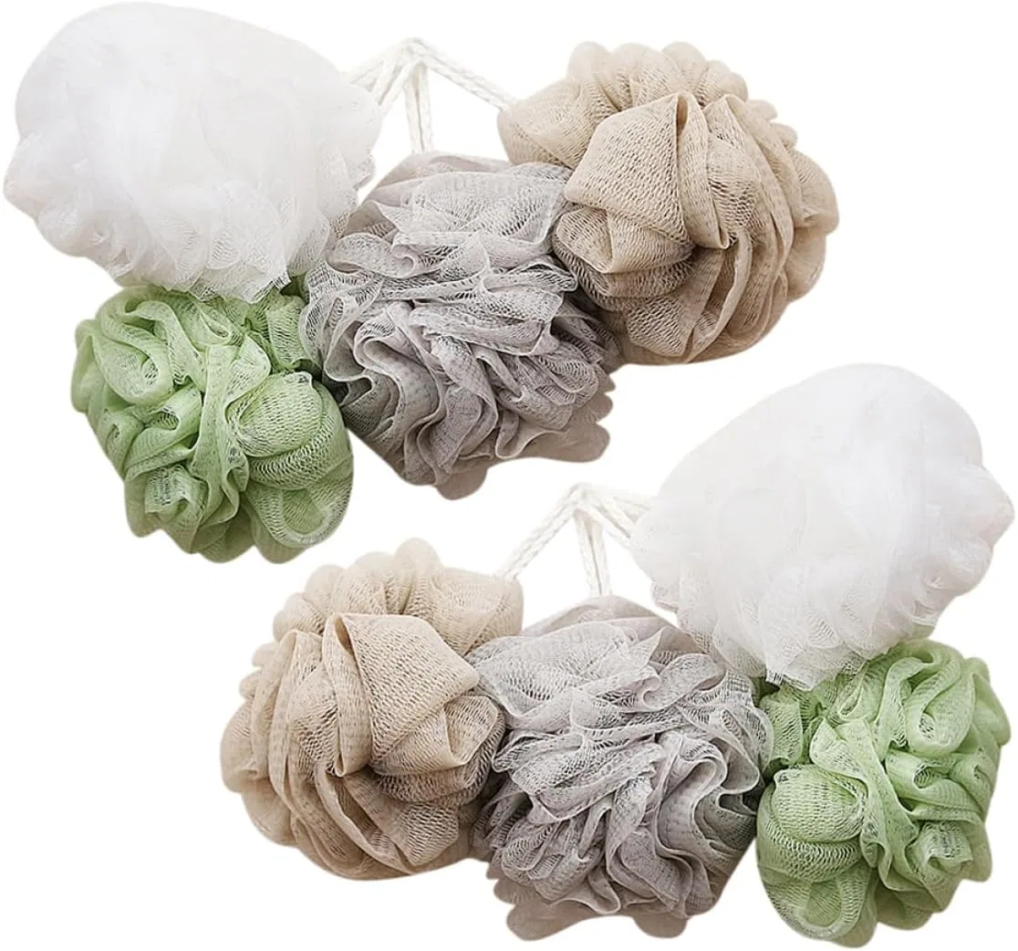 Мочалка для душа, NIYANGLE, набор 8 шт, 14 см, Assorted Colours