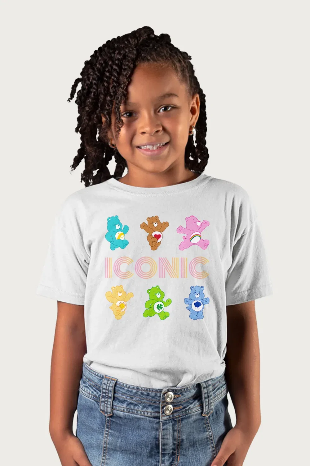 Футболка с принтом Iconic bears Care Bears, White