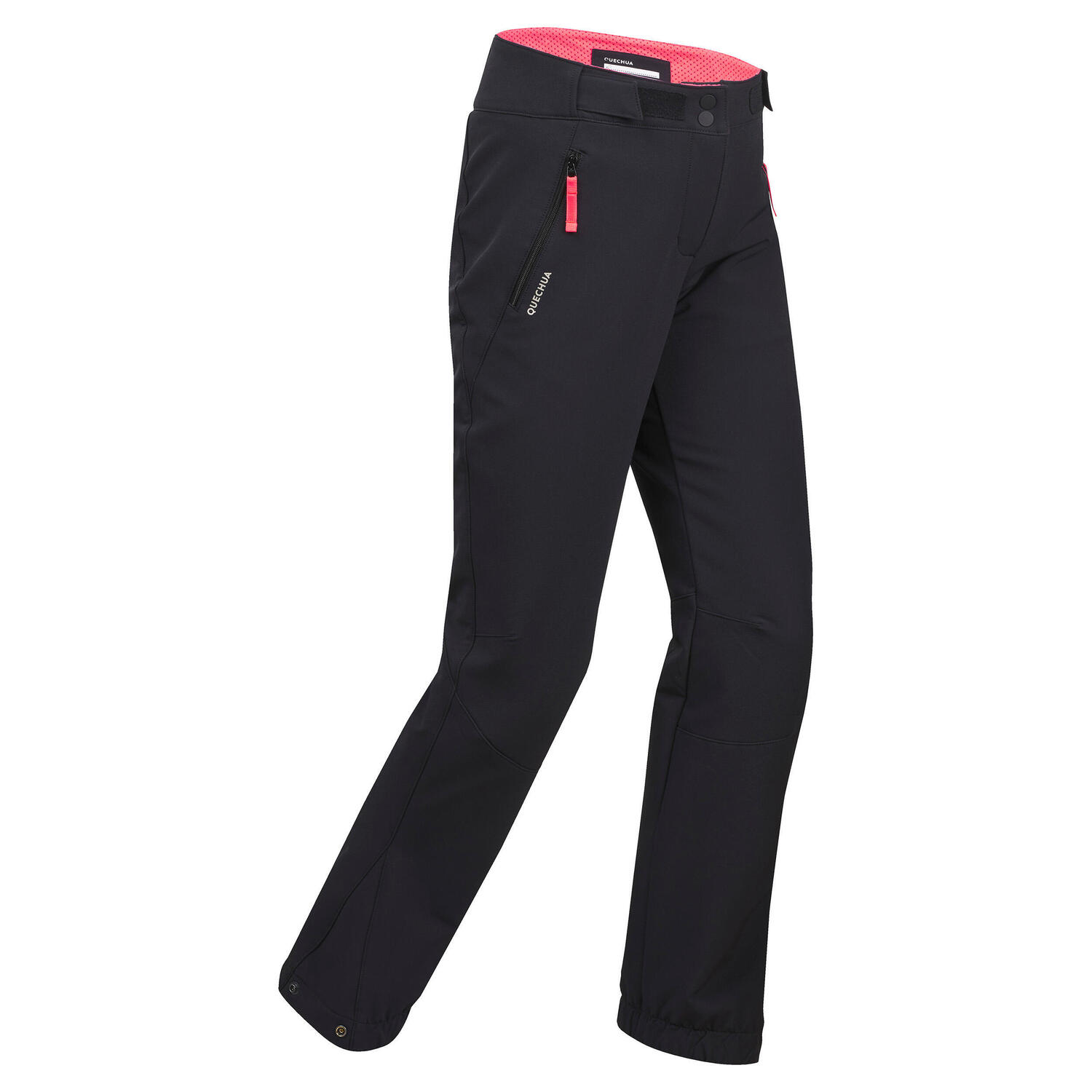 

Брюки детские водонепроницаемые Quechua SH500 X-Warm, черный/розовый