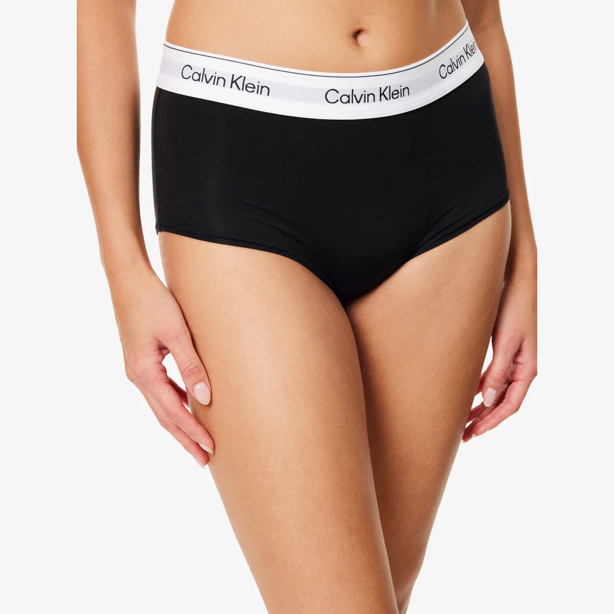 Трусы-шорты icon из хлопково-модального трикотажа Calvin Klein, черный — фото 3