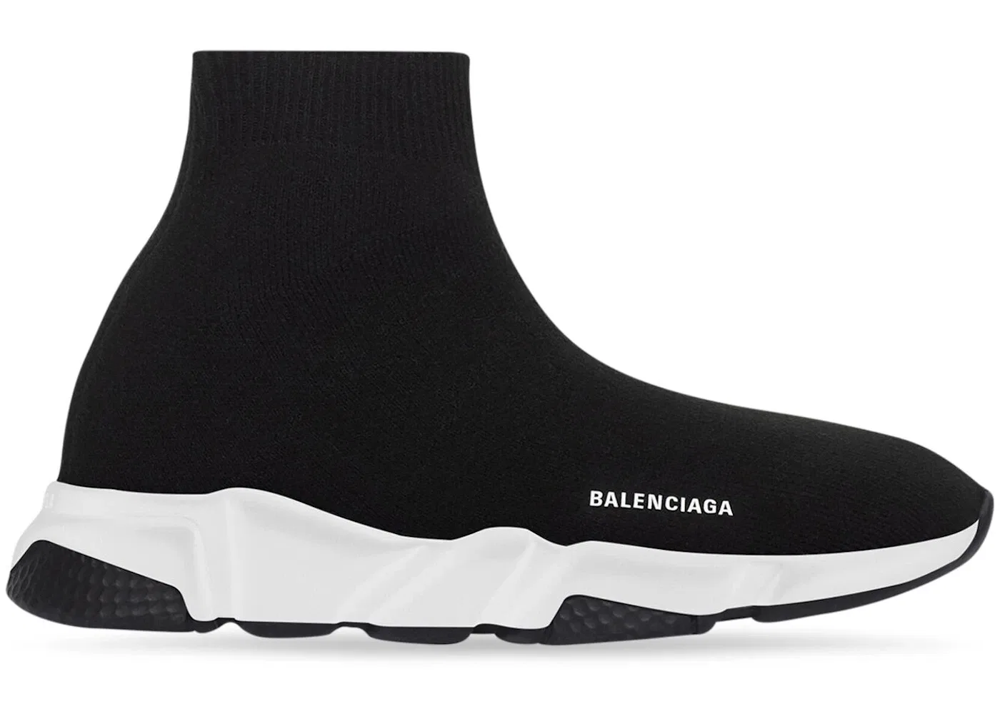 Детские кроссовки с принтом Balenciaga Speed Recycled Balenciaga, Black/White