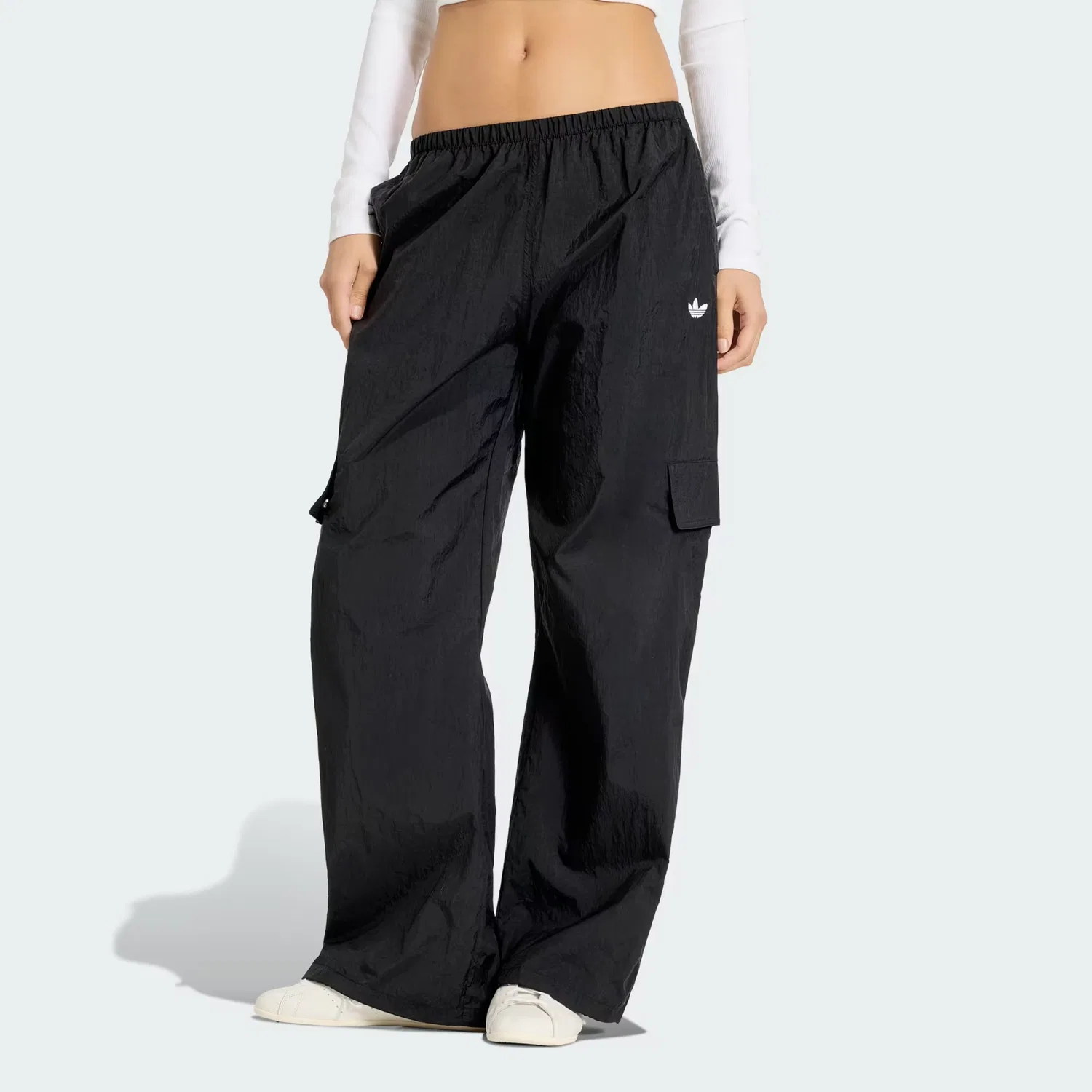 Женские брюки свободного кроя Essentials Woven, Adidas Originals, черный