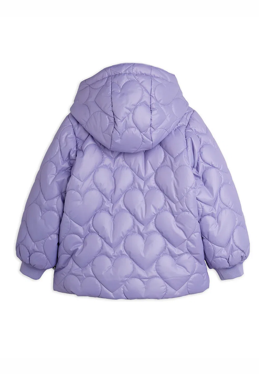 Зимняя куртка унисекс с стеганым рисунком в форме сердца Mini Rodini, Purple — фото 3