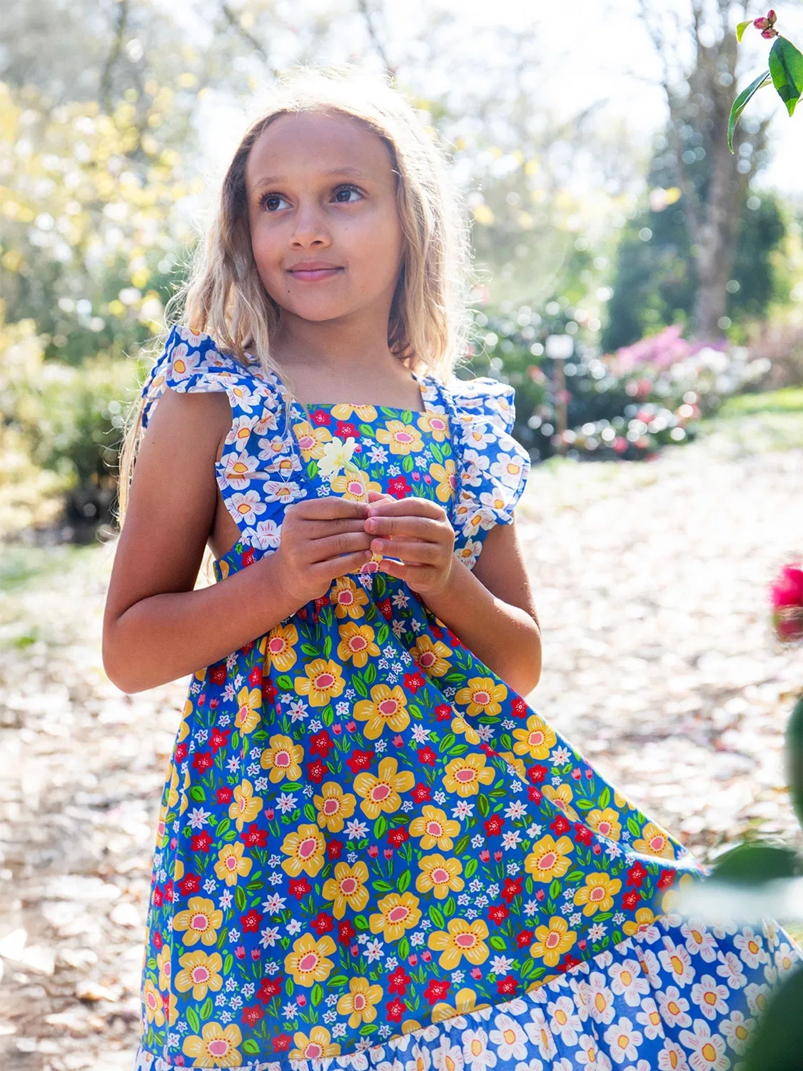 Платье летнее с рюшами Audrey Frugi, голубой