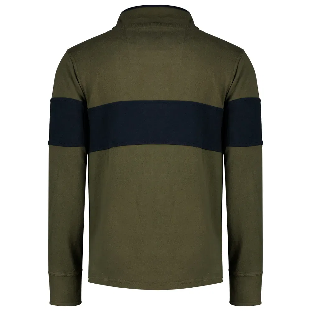 Мужское поло с длинным рукавом Classic Rugby Henley Superdry, Green — фото 3