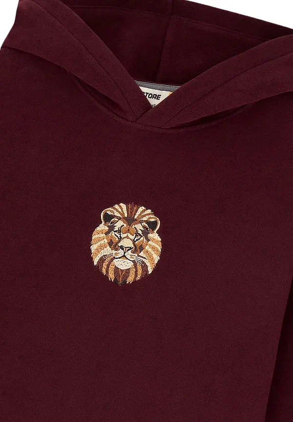 Худи с капюшоном из хлопка Hoodie Puma, красный — фото 2