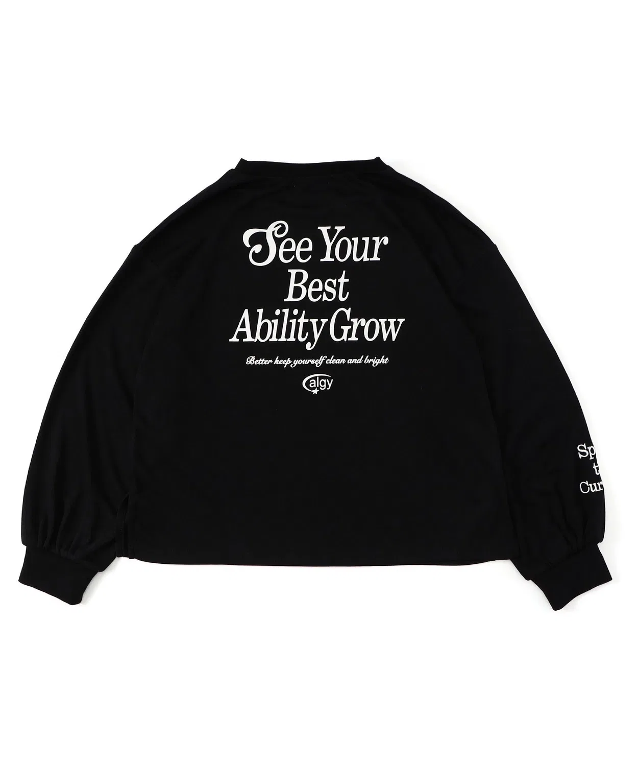 Детская футболка с длинным рукавомс принтом algy, Off White — фото 3