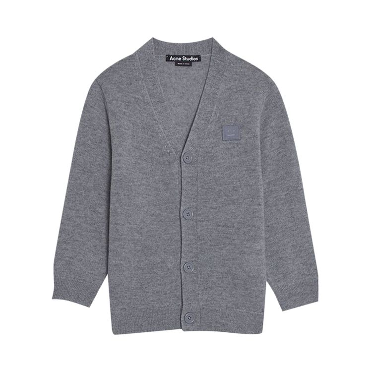 

Кардиган Acne Studios Kids Wool Cardigan Grey Melange, серый