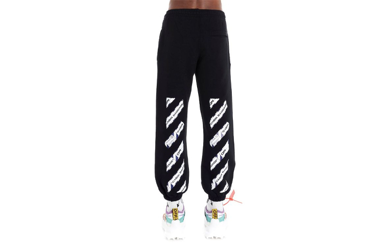 Штаны спортивные Off-White Airport Tape мужские, черный — фото 2