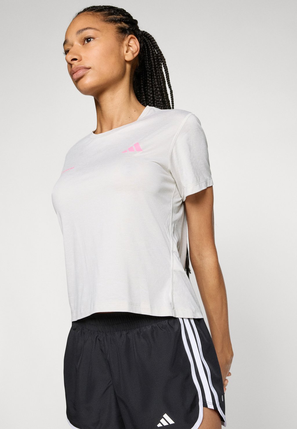 Спортивная футболка TEE Adidas Performance, серый — фото 4