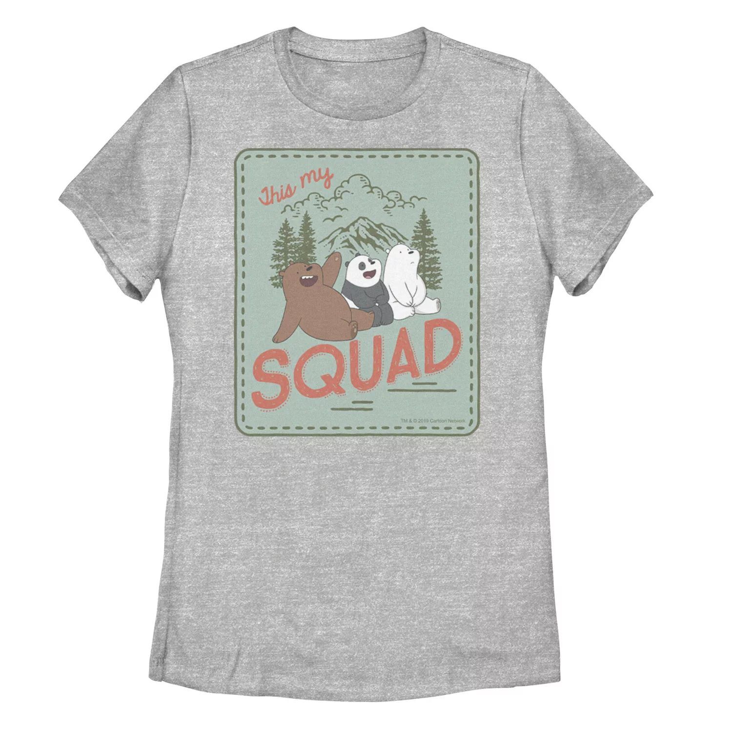 

Футболка с плакатом группы We Bare Bears This My Squad для юниоров Licensed Character
