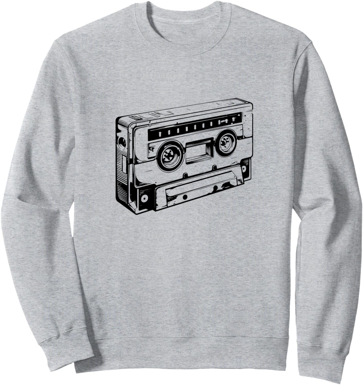 

Ретро-толстовка с надписью Cassette Tipping Party Funny Vintage Lovers T-Shirts And Giveaways, серый