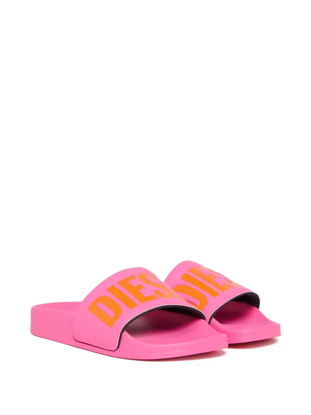 Слайды с тисненым логотипом Diesel Kids, розовый