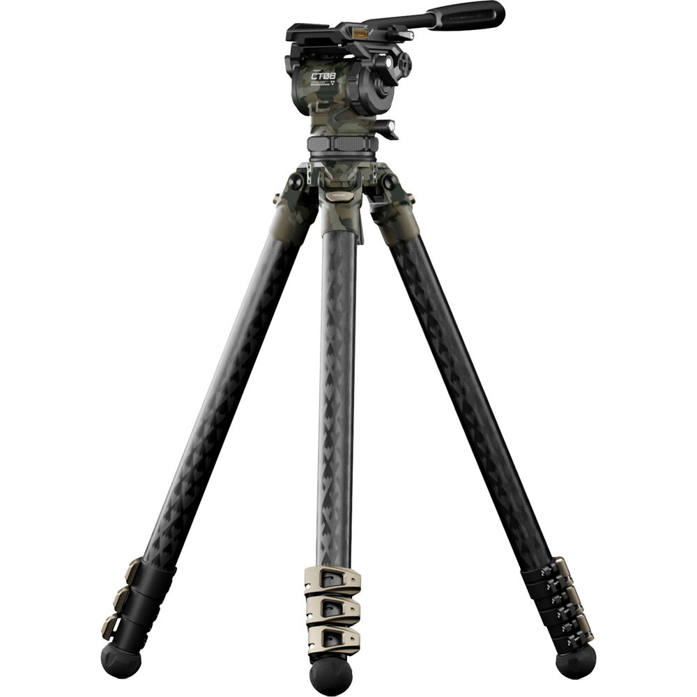 

Головка Tilta Cine Fluid Head 75 мм с 3-ступенчатыми штативными ножками из углеродного волокна (нагрузка 17,6 фунта, лесной камуфляж)