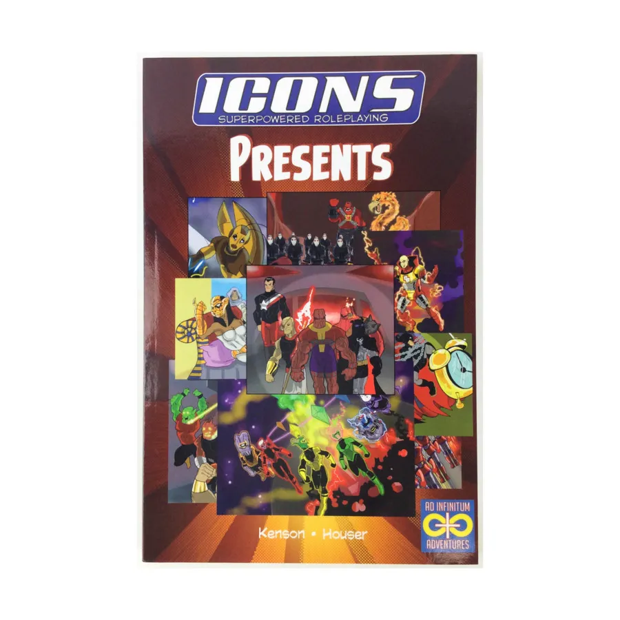 

Icons - Presents, Icons Superpowered Role Playing (Ad Infinitum Adventures), мягкая обложка