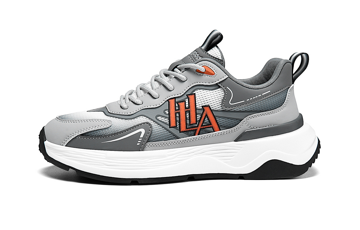 

Кроссовки мужские Lifestyle Shoes Men Low-Top Hla, цвет Gray Green