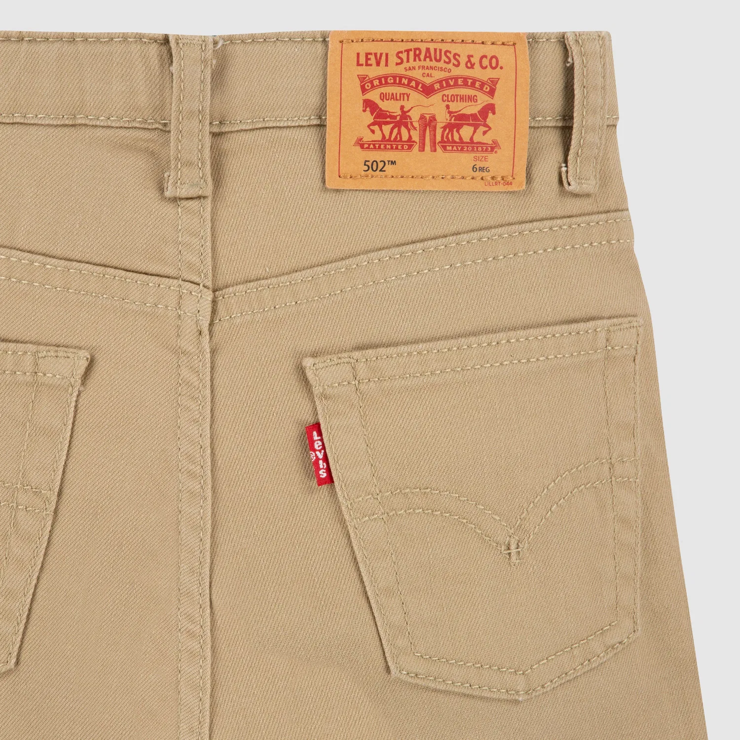 Джинсы 502 Regular Taper Fit Strong Performance для мальчиков 4-7 лет Levi's, Brown — фото 4