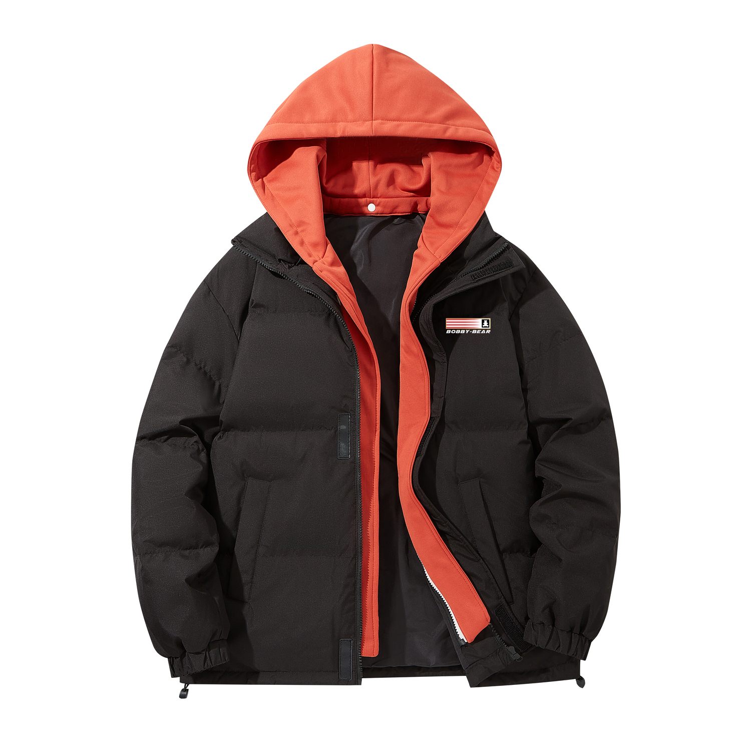 

BOBBY ABLEY Унисекс пуховик, Black (Red Hood)