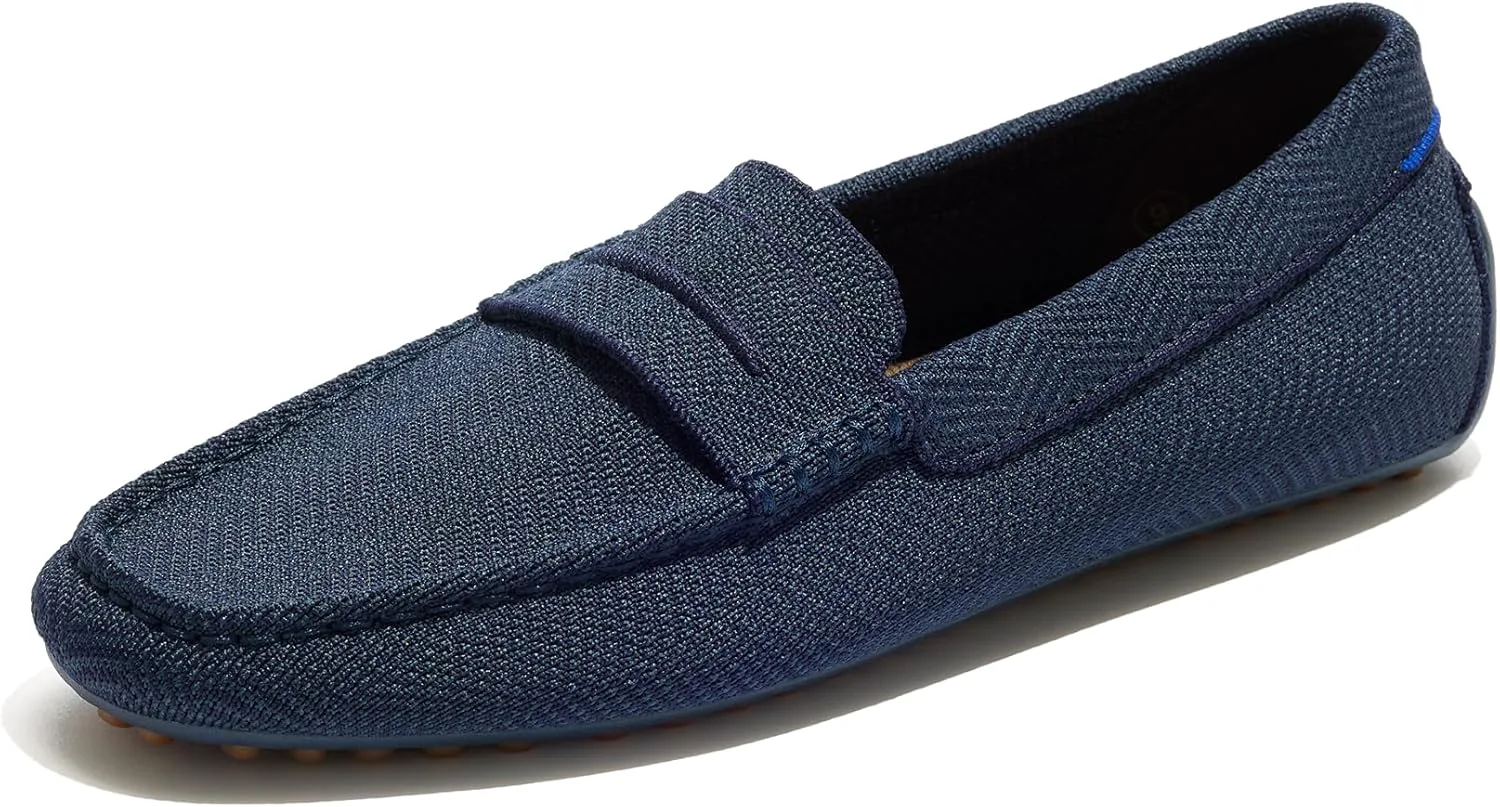 Мужские слипоны Rothy's The Driving Loafer, повседневные лоферы, сделаны из переработанных пластиковых бутылок и подходят для машинной стирки, темно-синий