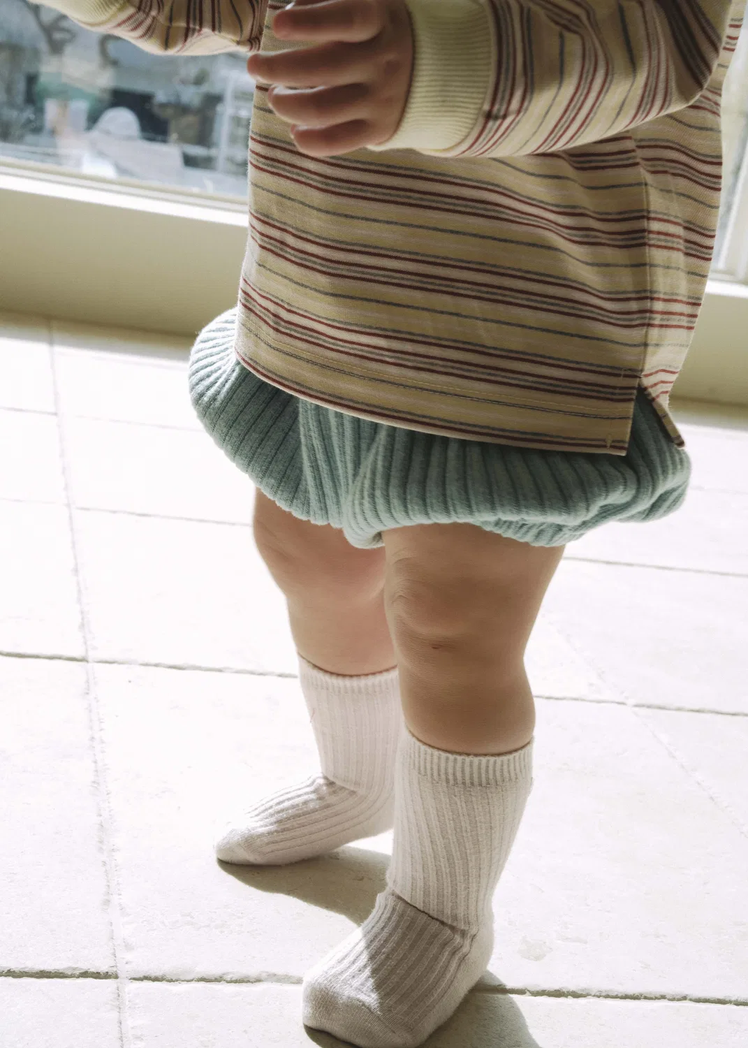 Детские шорты-блумеры Muff Rib голубые от Cosset Cosset — фото 3