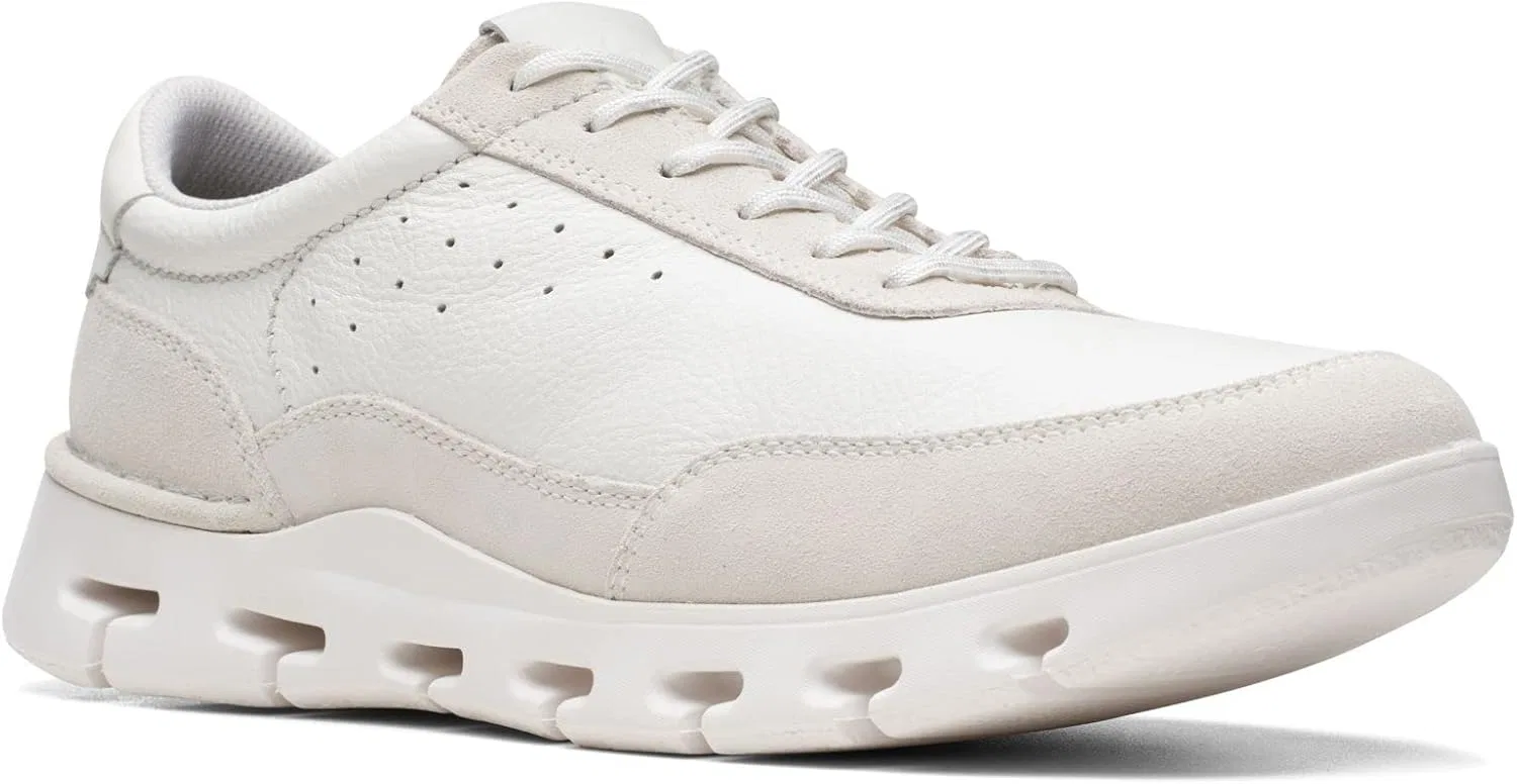 Мужские кроссовки Clarks Nature X One, White Leather — фото 2