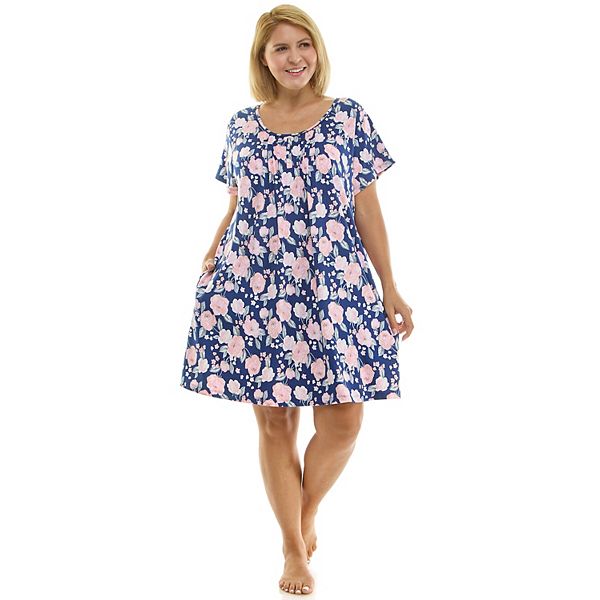 

Плюс сайз уютная роскошная ночная сорочка Croft & Barrow, Tia Floral Austin Rver