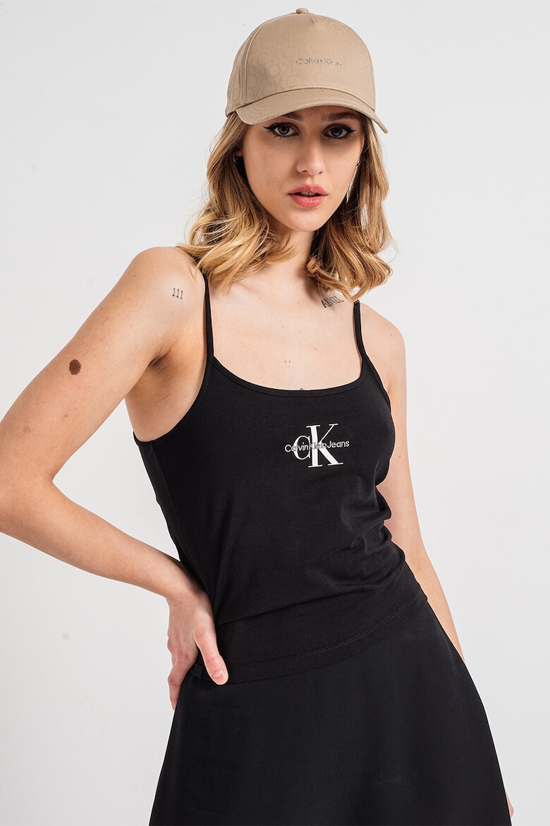 

Топ на тонких бретелях Calvin Klein Jeans, черный