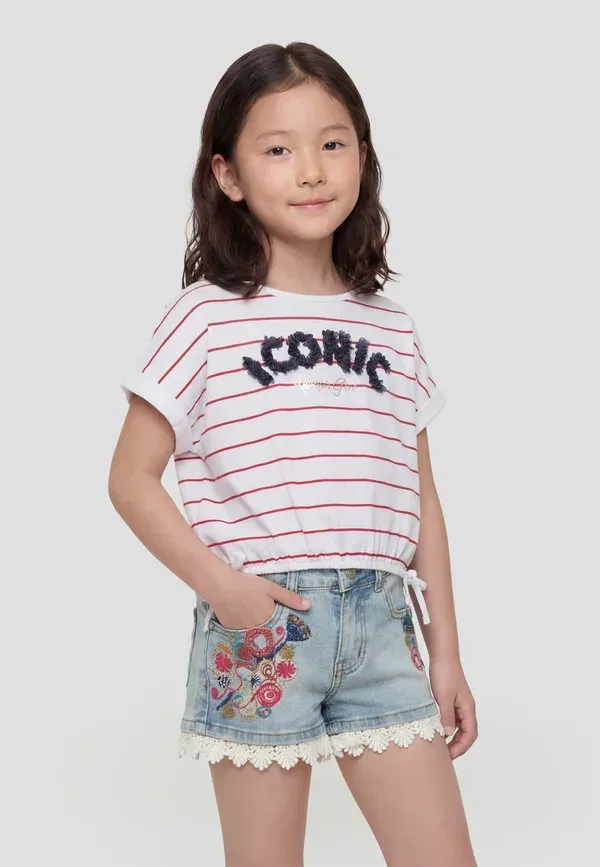Футболка детская Top'S girls print t-shirt Koroshi, белый