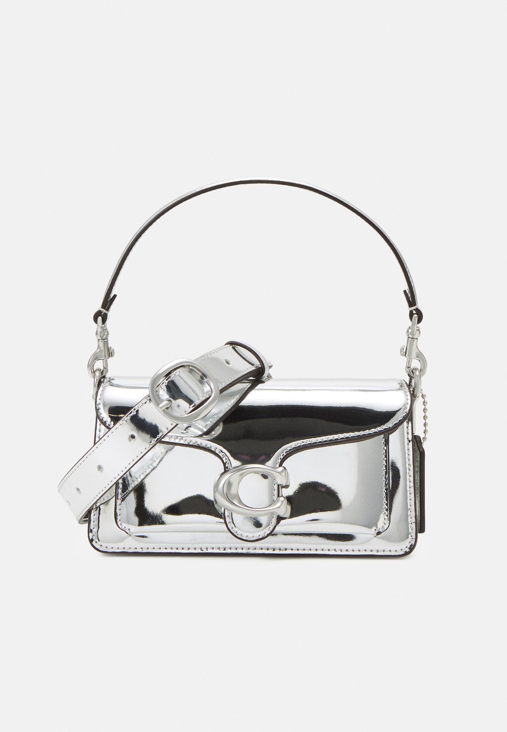 

Сумка METALLIC TABBY SHOULDER BAG 20 Coach, цвет silver coloured