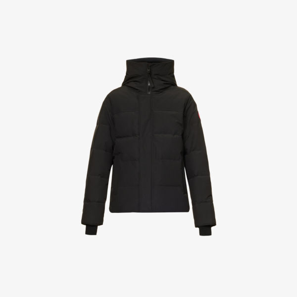 

Парка Macmillan с воротником-воронкой и твил-пухом Canada Goose, черный