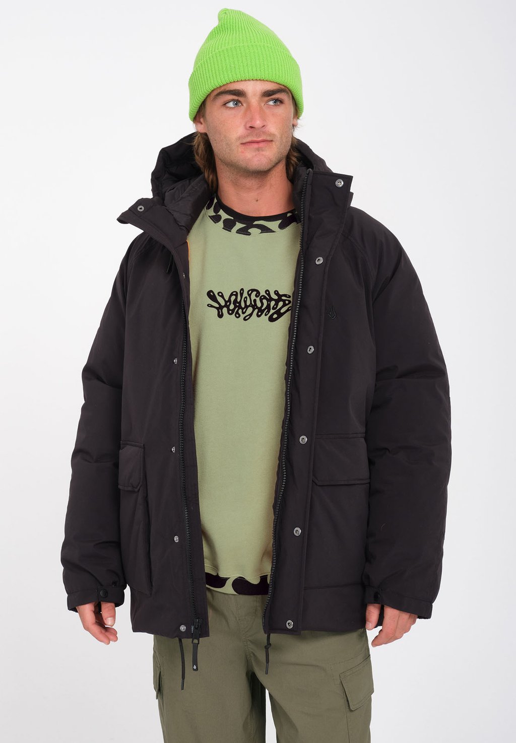 

Зимняя куртка NORTHERN Volcom, черный