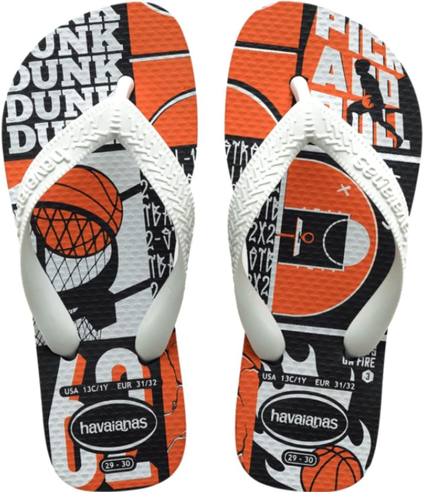 

Детские шлепанцы Havaianas: удобные, легкие и практичные, с яркими рисунками, широкими ремешками и нескользящей подошвой, белый