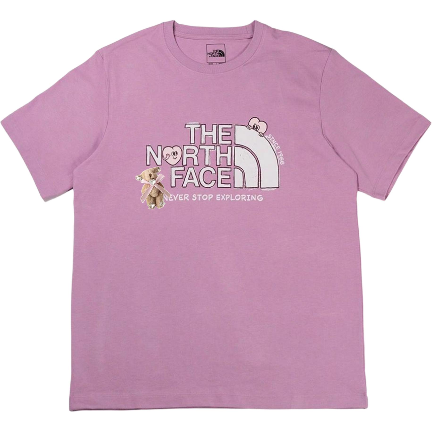 

Футболка Casual с коротким рукавом Unisex для активного отдыха, отводящая влагу и дышащая THE NORTH FACE, фиолетовый