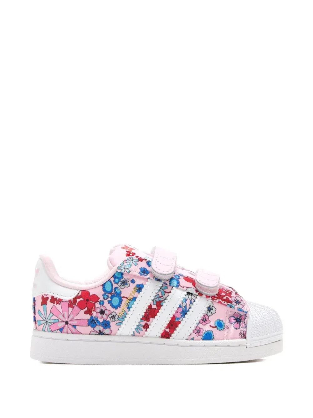 Кеды Superstar с цветочным узором Adidas Kids, розовый — фото 2