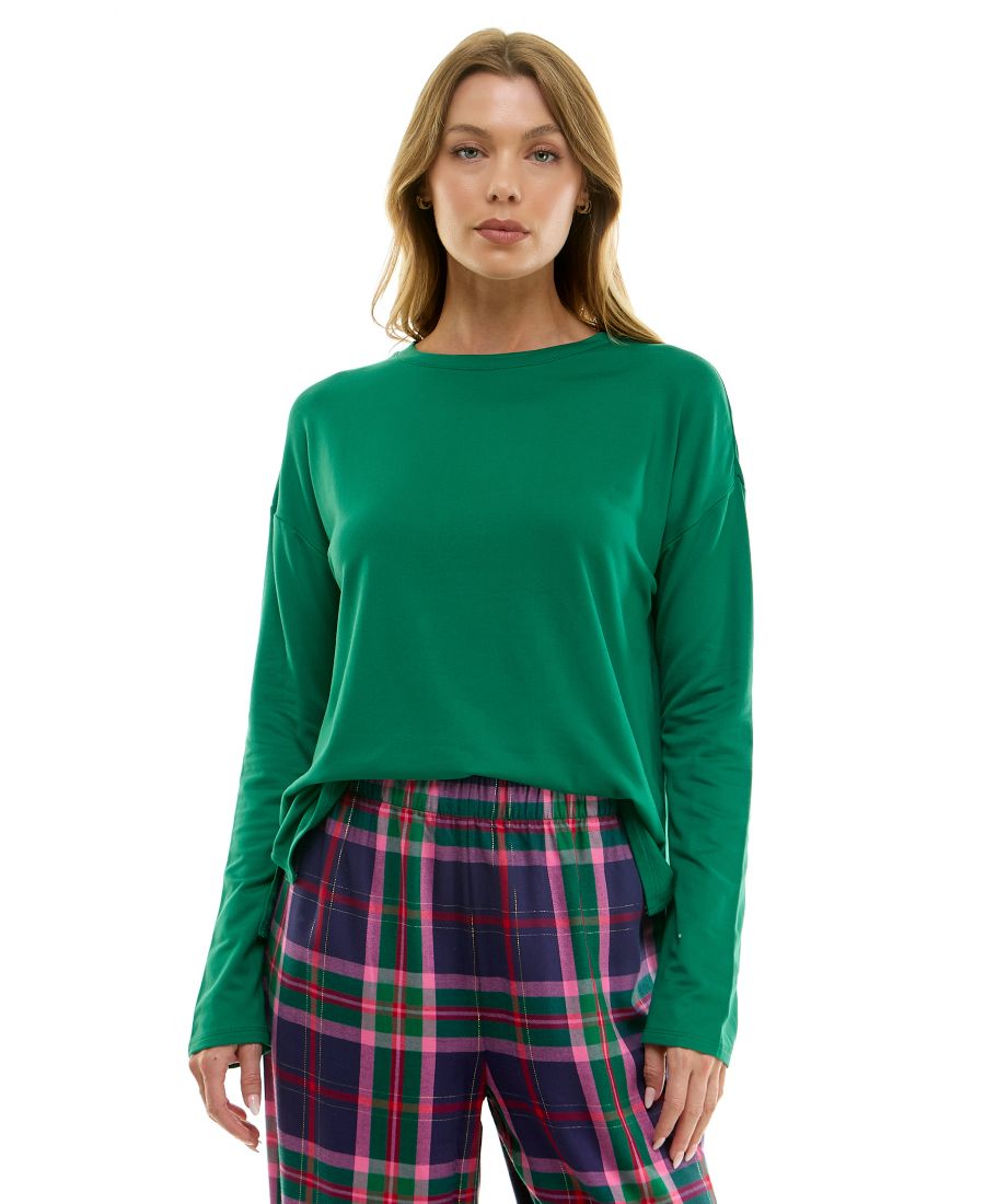 

Женская блузка с длинными рукавами и приспущенными плечами Roudelain, Ultramarine Green