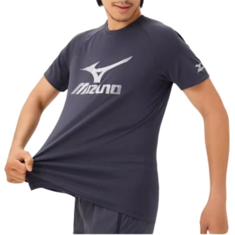

Футболка унисекс Mizuno, цвет обсидиан черный