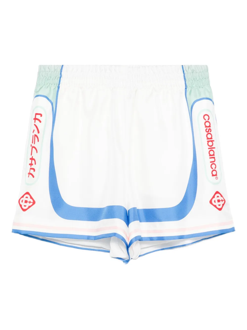 

Шелковые шорты Fuji Dream CASABLANCA, белый